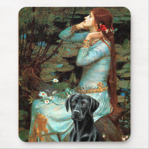 Labrador (black 1) - Ophelia Mouse Mat