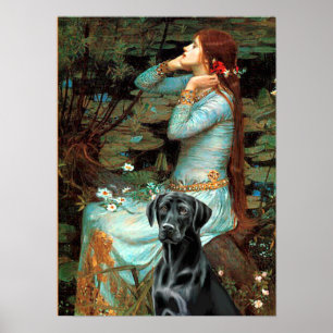 Labrador (black 1) - Ophelia Poster