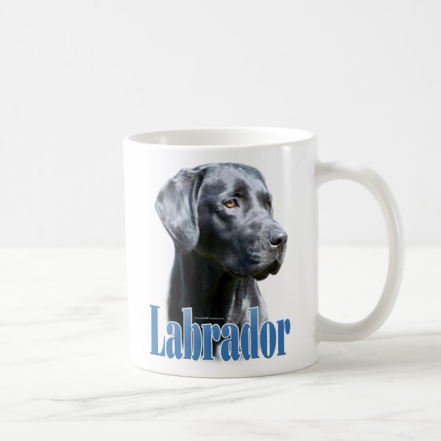 Labrador (black) Name Coffee Mug (Right)