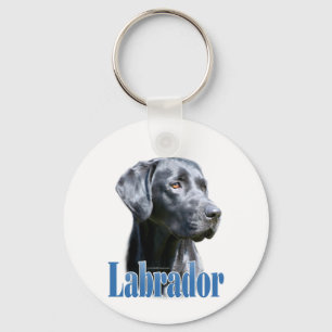 Labrador (black) Name Key Ring
