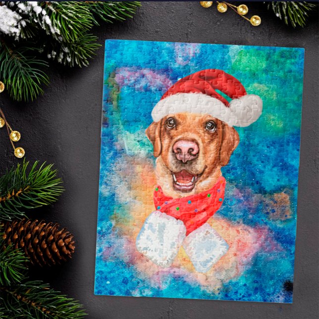 Labrador Breed Dog Christmas Jigsaw Puzzle (Creator Uploaded)