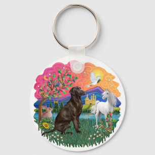 Labrador (Chocolate) Key Ring