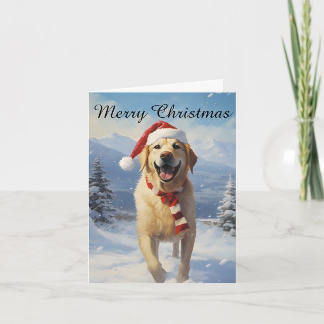 Labrador Christmas Card (Front)