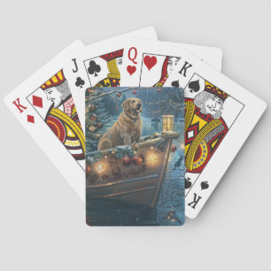 Labrador Christmas Festive Voyage Playing Cards