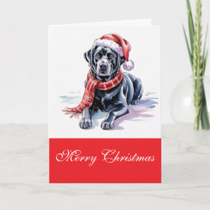 Labrador Christmas Greeting Card