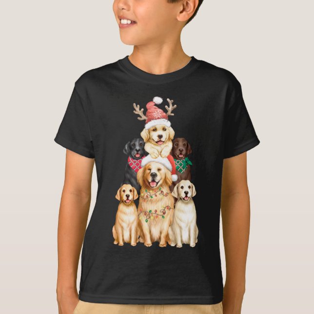 Labrador Christmas shirt Cute Lab Xmas Labrador Ch (Front)