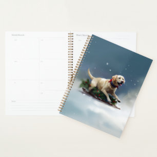 Labrador Christmas snow winter Planner