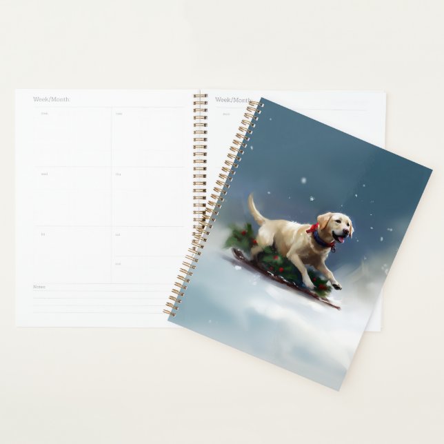 Labrador Christmas snow winter Planner (Display)