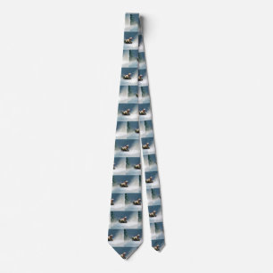 Labrador Christmas snow winter Tie