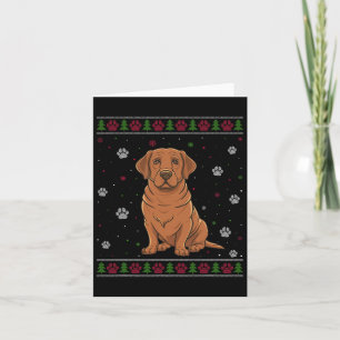 Labrador Christmas Sweater Xmas Pet Animal Dog Lov Card