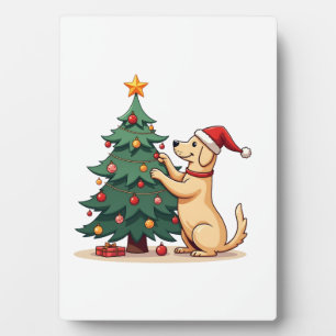Labrador Christmas Tree Helper Plaque