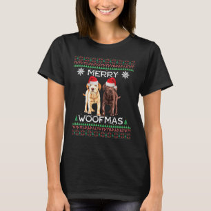Labrador Christmas Ugly Yellow Lab Chocolate Labra T-Shirt