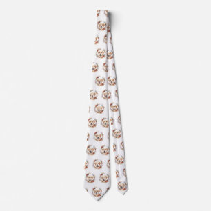 Labrador Christmas Wreath Festive Pup Tie