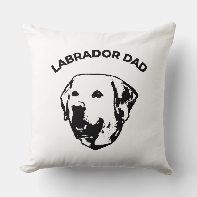Labrador Dad  Cushion (Front)
