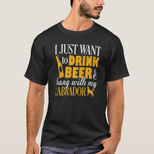 Labrador Dad   Father's Day Lab Retriever Dog Beer T-Shirt