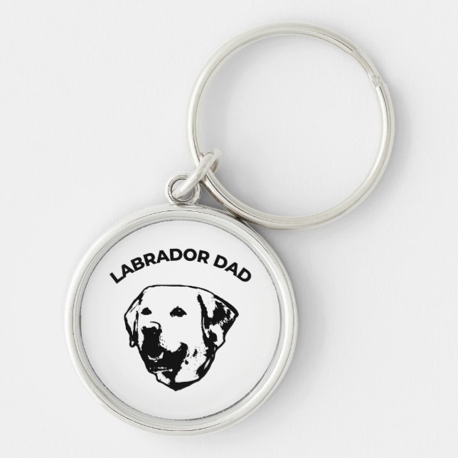 Labrador Dad  Key Ring (Front)