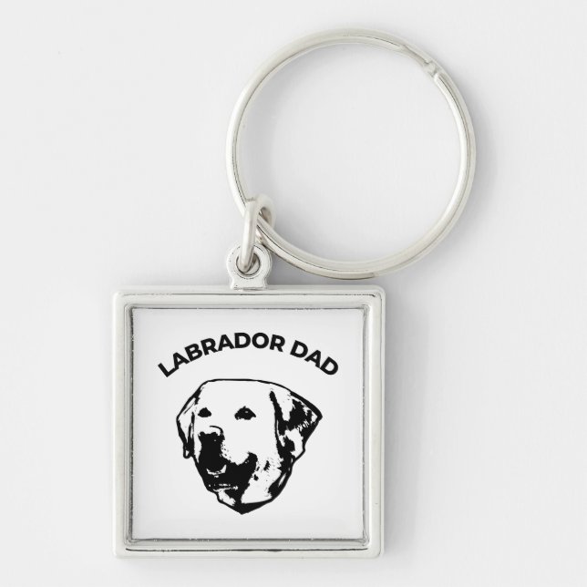 Labrador Dad  Key Ring (Front)