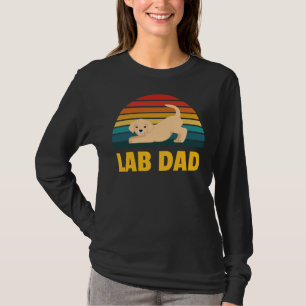 Labrador Dad Lab Dad Sunset Dog T-Shirt