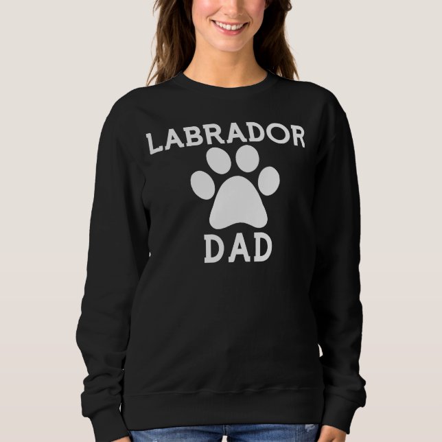 Labrador Dad Paw Sweatshirt (Front)