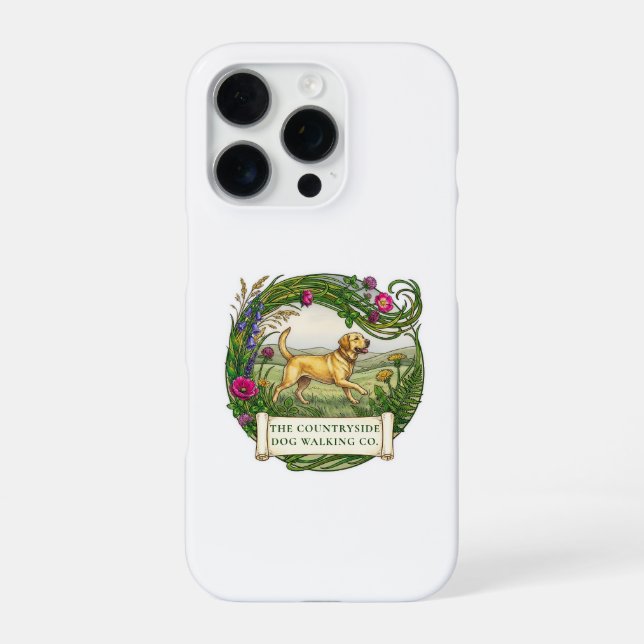 Labrador Dod Walking iPhone Case (Back)