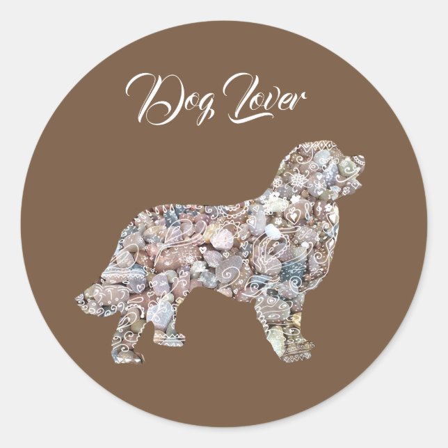 Labrador Dog Art  Sticker (Front)