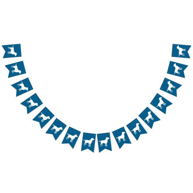 Labrador Dog Baby Shower Blue Boy Lab Bunting (All)