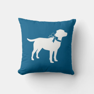 Labrador Dog Baby Shower Blue Boy Lab Cushion