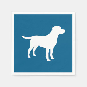 Labrador Dog Baby Shower Blue Boy Lab Napkin