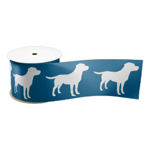 Labrador Dog Baby Shower Blue Boy Lab Satin Ribbon