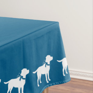 Labrador Dog Baby Shower Blue Boy Lab Tablecloth