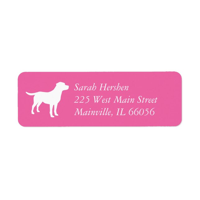 Labrador Dog Baby Shower Girl Lab Pink (Front)