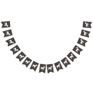 Labrador Dog Baby Shower Lab Grey Gender Neutral Bunting