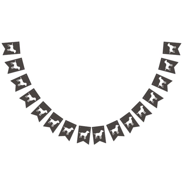 Labrador Dog Baby Shower Lab Grey Gender Neutral Bunting (All)