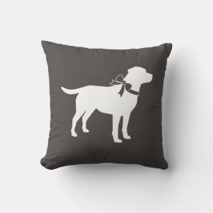 Labrador Dog Baby Shower Lab Grey Gender Neutral Cushion