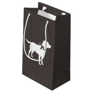 Labrador Dog Baby Shower Lab Grey Gender Neutral Small Gift Bag