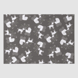 Labrador Dog Baby Shower Lab Grey Gender Neutral Tissue Paper