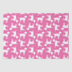 Labrador Dog Baby Shower Pink Girl Lab Tissue Paper