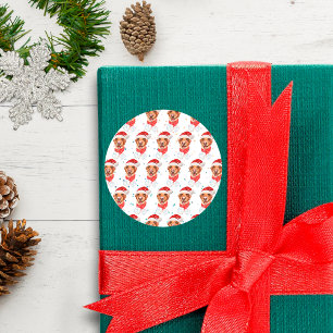 Labrador Dog Breed Christmas Classic Round Sticker
