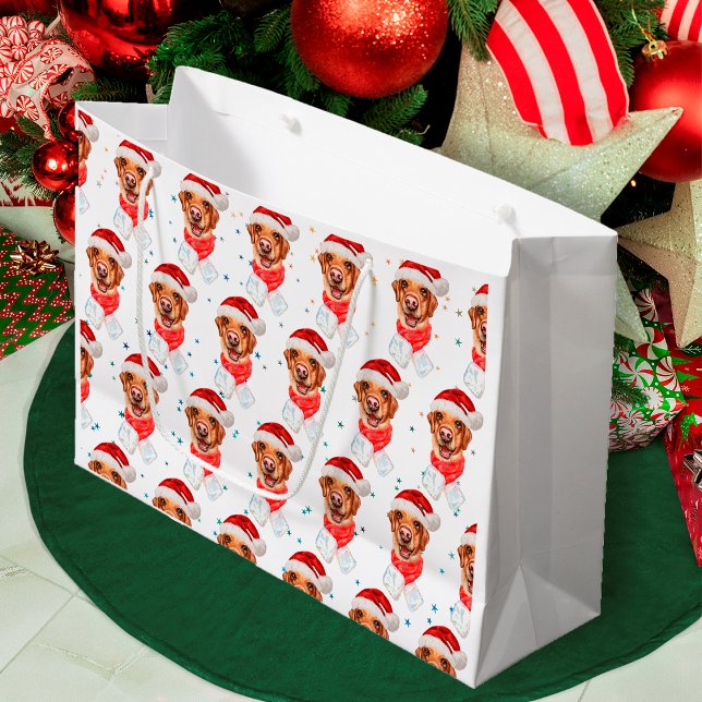 Labrador Dog Breed Christmas Large Gift Bag (Creator Uploaded)
