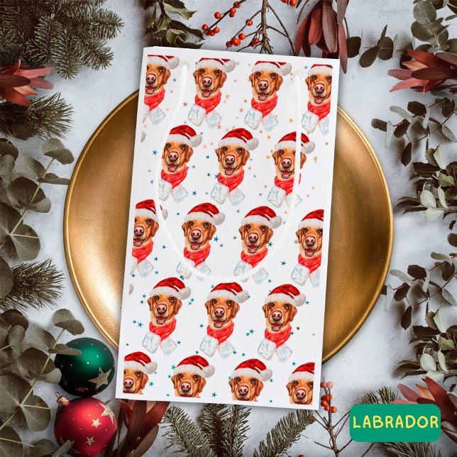 Labrador Dog Breed Christmas Small Gift Bag (Creator Uploaded)