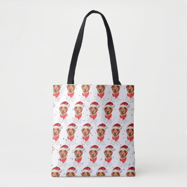 Labrador Dog Breed Christmas Tote Bag (Front)