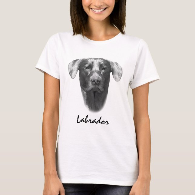 Labrador dog customisable T-Shirt (Front)