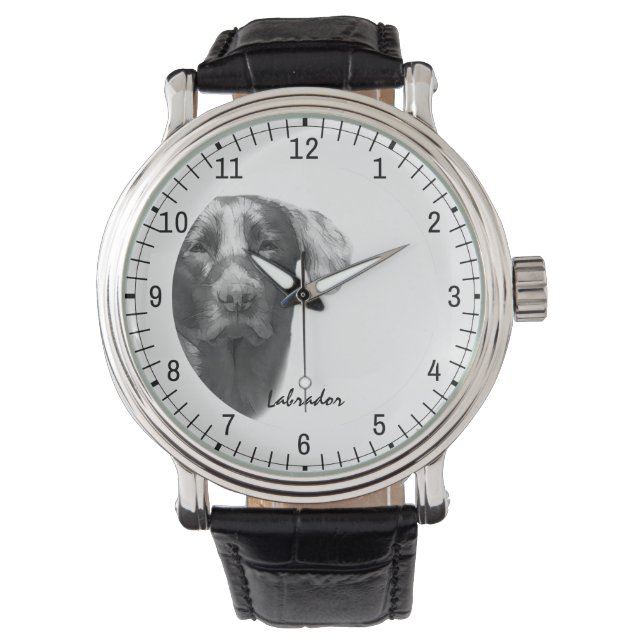 Labrador Dog elegant Watch (Front)