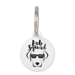 LABRADOR DOG GIFT Black Lab Yellow Lab Squad Love Pet Tag