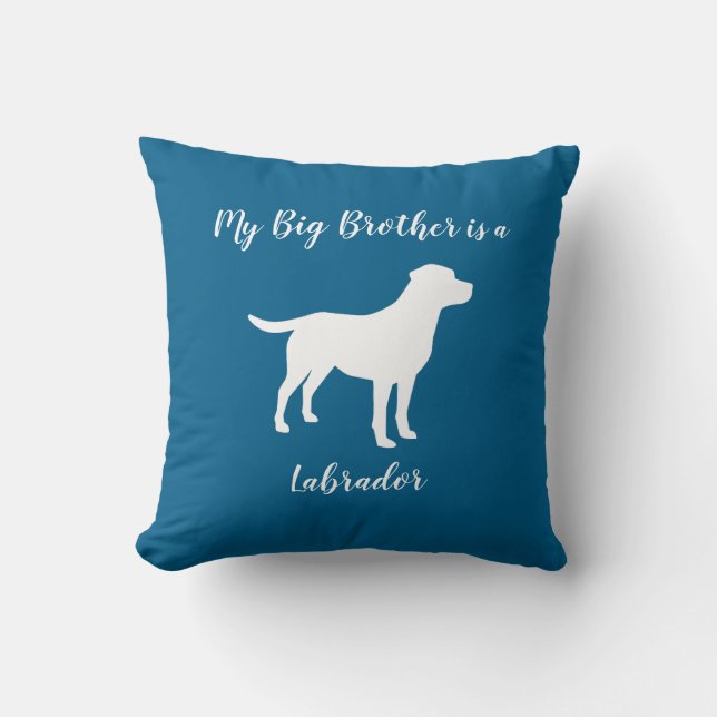 Labrador Dog Lab Big Brother  Cushion (Front)