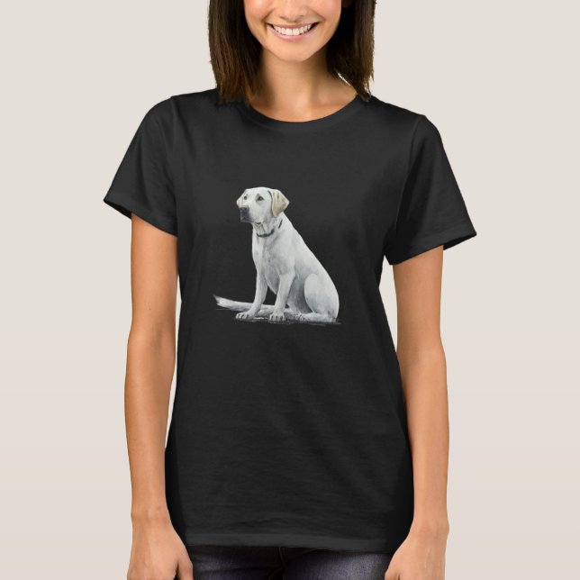 Labrador Dog Lab Lover Splash Graffiti Art Pet T-Shirt (Front)