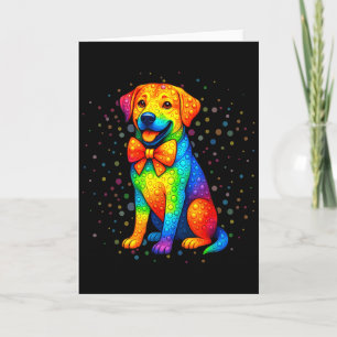 Labrador Dog Lovers Polka Dots Happy Dot Day Girls Card