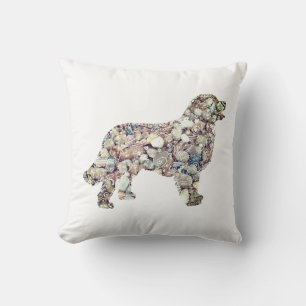 Labrador Dog  Mandala Elements Throw Cushion