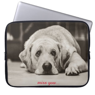 Labrador Dog Miss you Laptop Sleeves