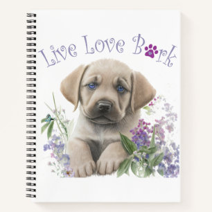 Labrador Dog Mum Floral Notebook